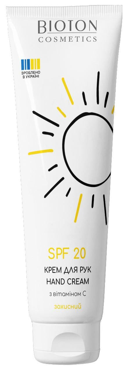Крем для рук Bioton Cosmetics із вітаміном С SPF 20 100 мл (2818621982)