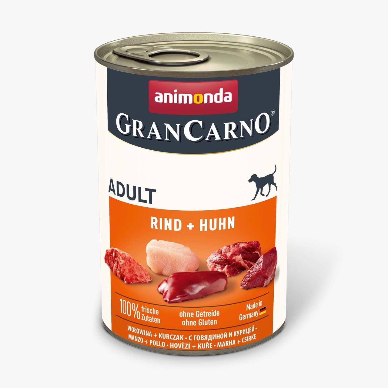 Корм влажный для собак Animonda GranCarno Beef & Chicken 400 г (1830807787)
