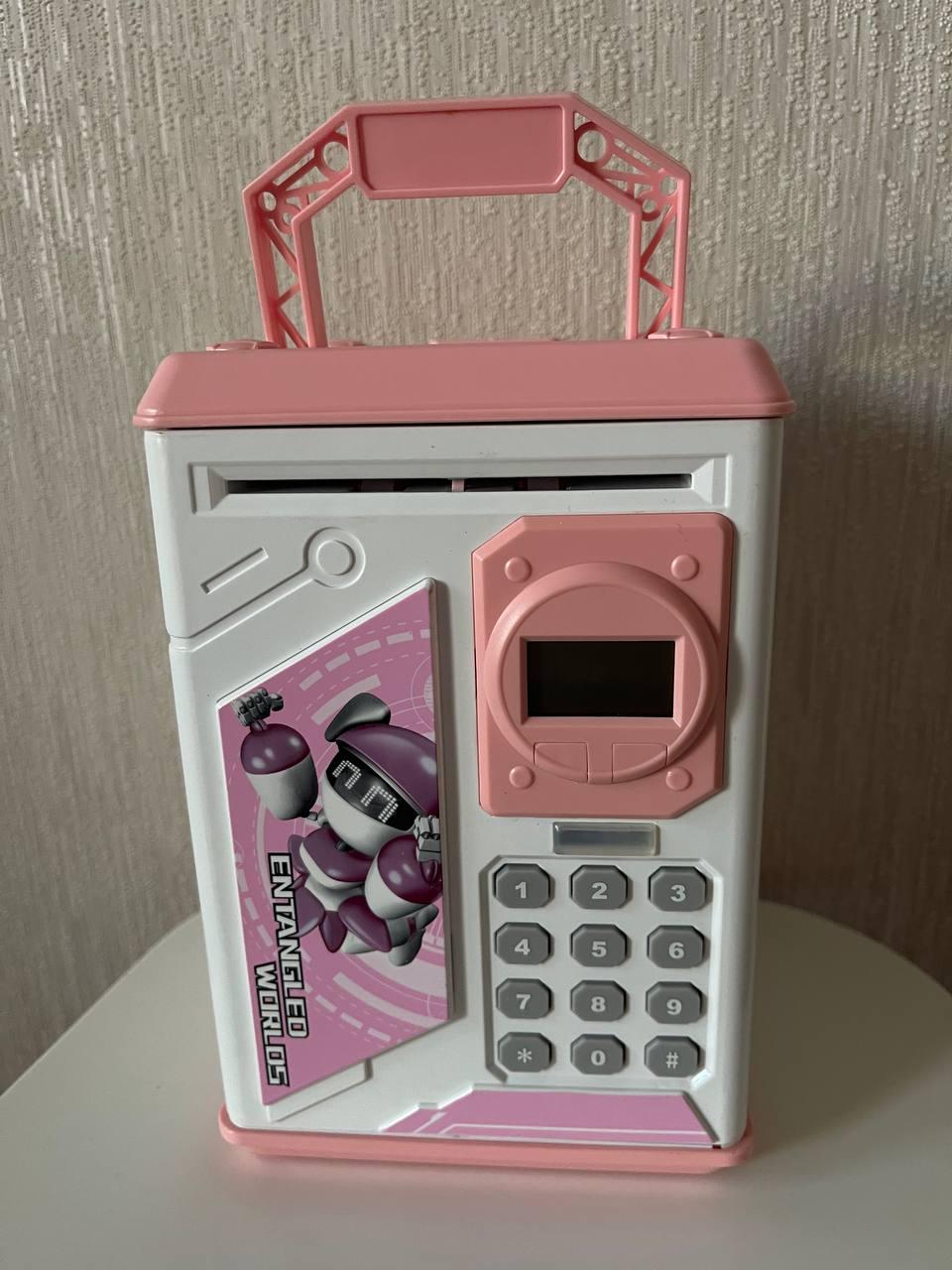Копилка-сейф электронная Robot Bodyguard с кодовым замком Розовый (345e) - фото 3 Копилка-сейф электронная Robot Bodyguard с кодовым замком Розовый (345e) - фото 3