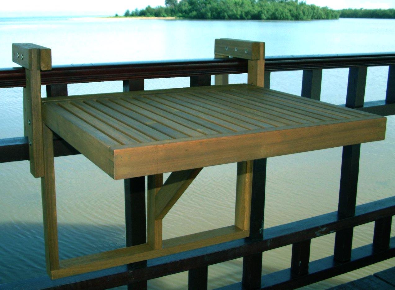 Столик балконный подвесной из дерева Гримстад Мускат (ПБС-001907)