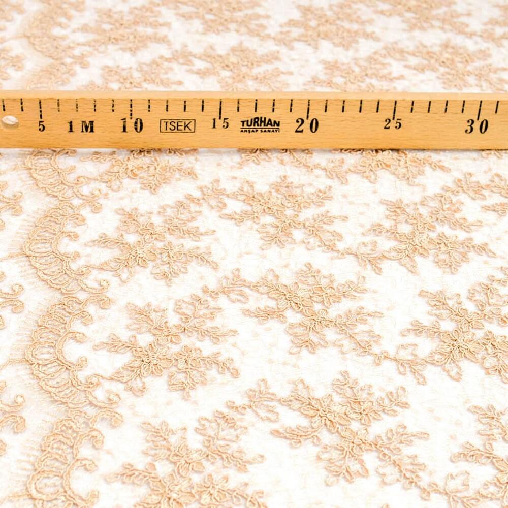 Тканина гіпюр Красуня Беж (11733)