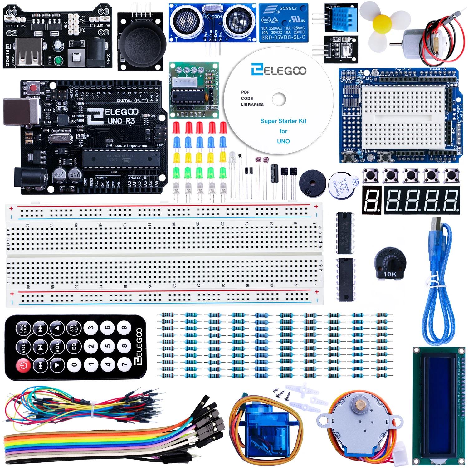Конструктор-плата тренировочный ELEGOO UNO Project Super Starter Kit (00-00029524)
