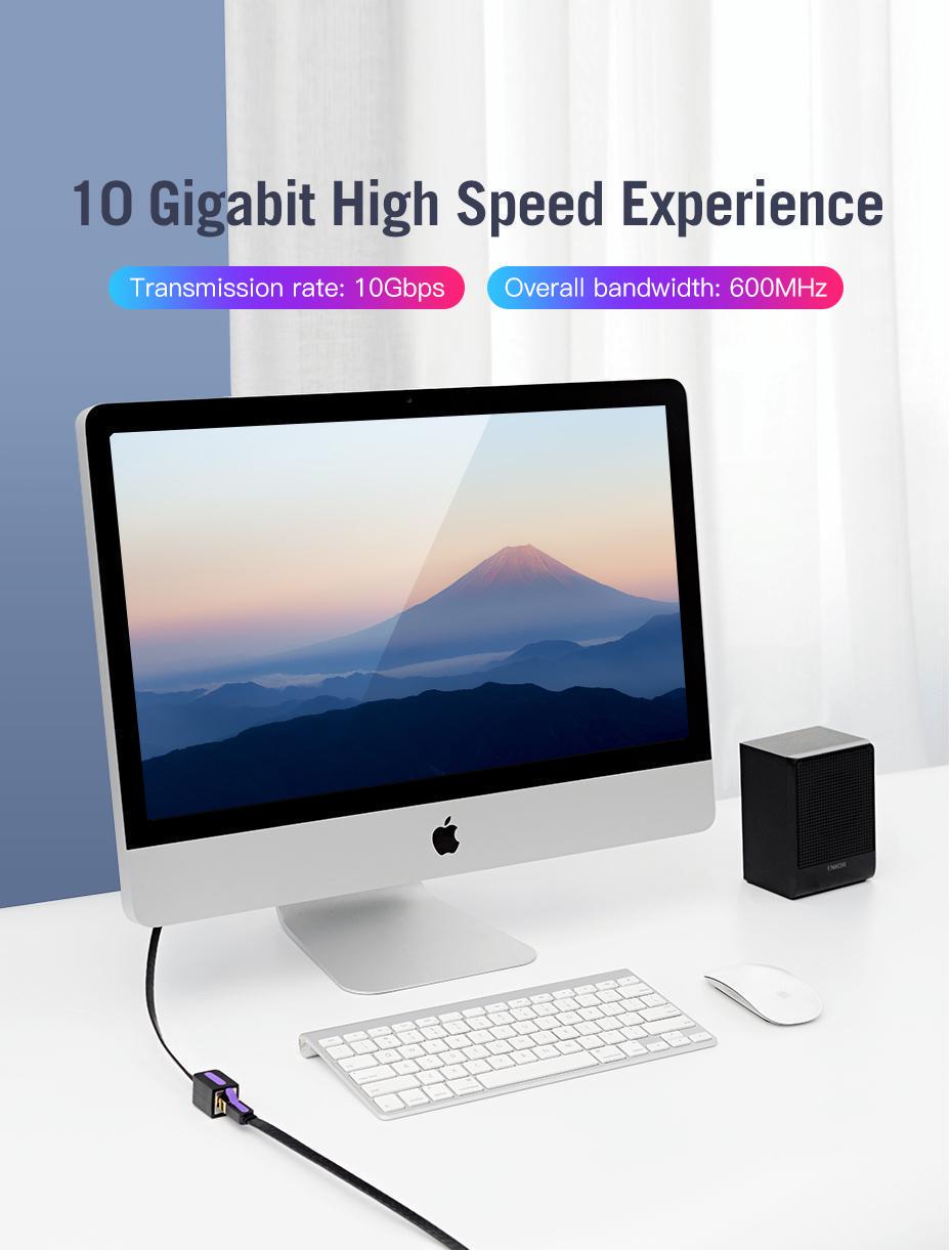 Подовжувач мережевий Vention 7 RJ45 RJ45 8 м Чорний (ICBBK) - фото 4 Подовжувач мережевий Vention 7 RJ45 RJ45 8 м Чорний (ICBBK) - фото 4