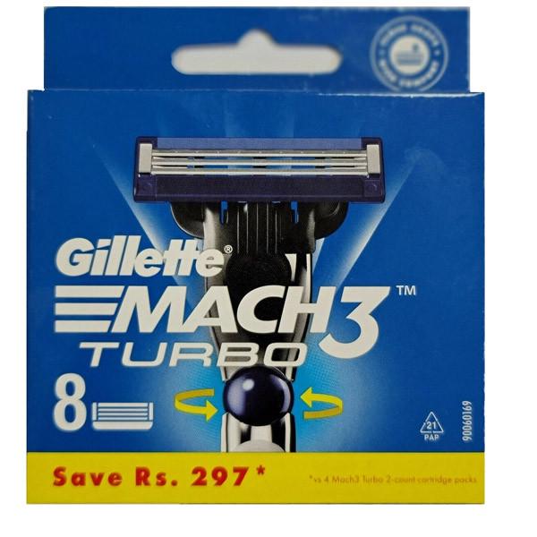 ᐉ Сменные кассеты для бритья Gillette Mach3 Turbo 8 шт. (4987176094223 ...