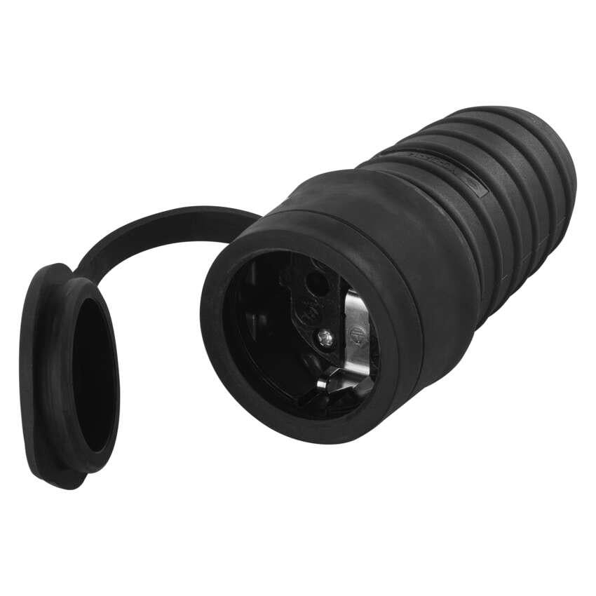 Розетка резиновая Emos P0049 IP44 Schuko Черный (37805314) Розетка резиновая Emos P0049 IP44 Schuko Черный (37805314)