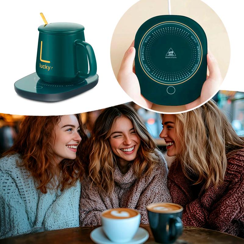 Набір 3в1 чашка/блюдце/портативна підставка для підігріву з постійною температурою - фото 6 Набір 3в1 чашка/блюдце/портативна підставка для підігріву з постійною температурою - фото 6