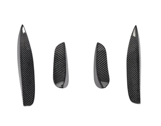 Накладки на бампер передний DDCarbon для C63 AMG Mercedes C-сlass W205 2014-2021 гг. натуральный карбон (147757)