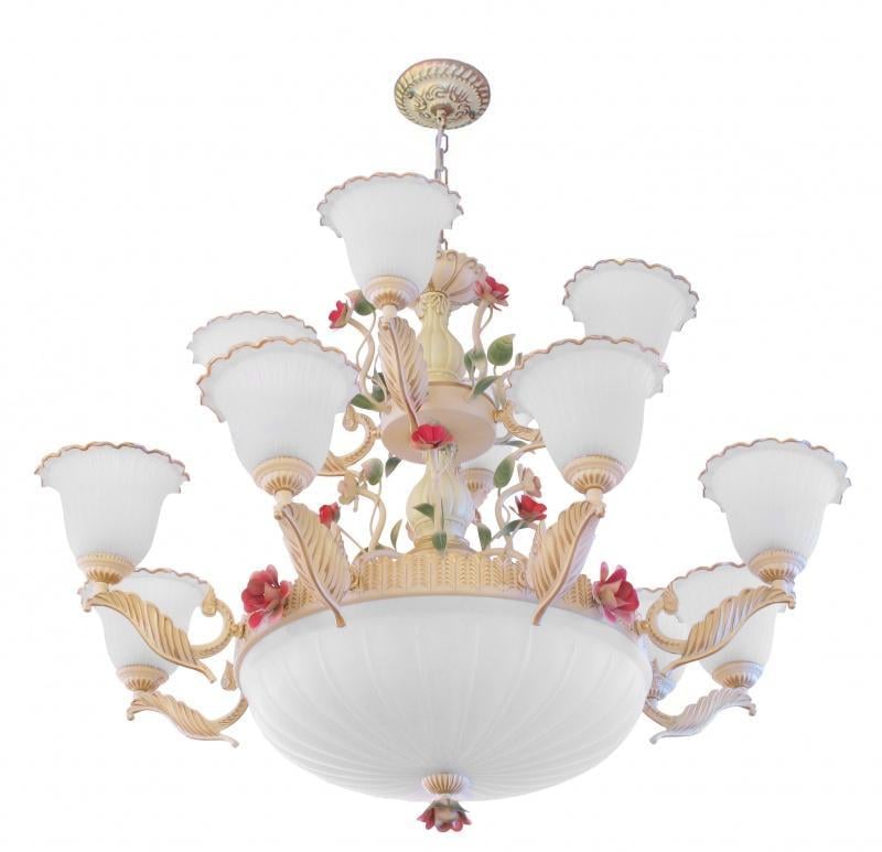 Люстра подвесная Brille BKL-037S/15 флористика