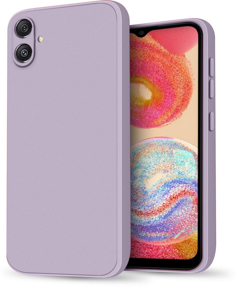 Силиконовый чехол HardCorner Samsung Galaxy A04e A042 (с микрофиброй) Lilac (37775-3B)