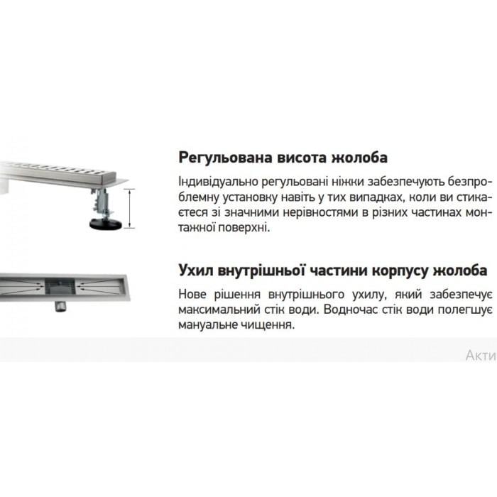 Трап душовий з нержавіючої сталі SUS304 Koer FD01-70x900 комбінований 90 см (KR4748) - фото 3 Трап душовий з нержавіючої сталі SUS304 Koer FD01-70x900 комбінований 90 см (KR4748) - фото 3