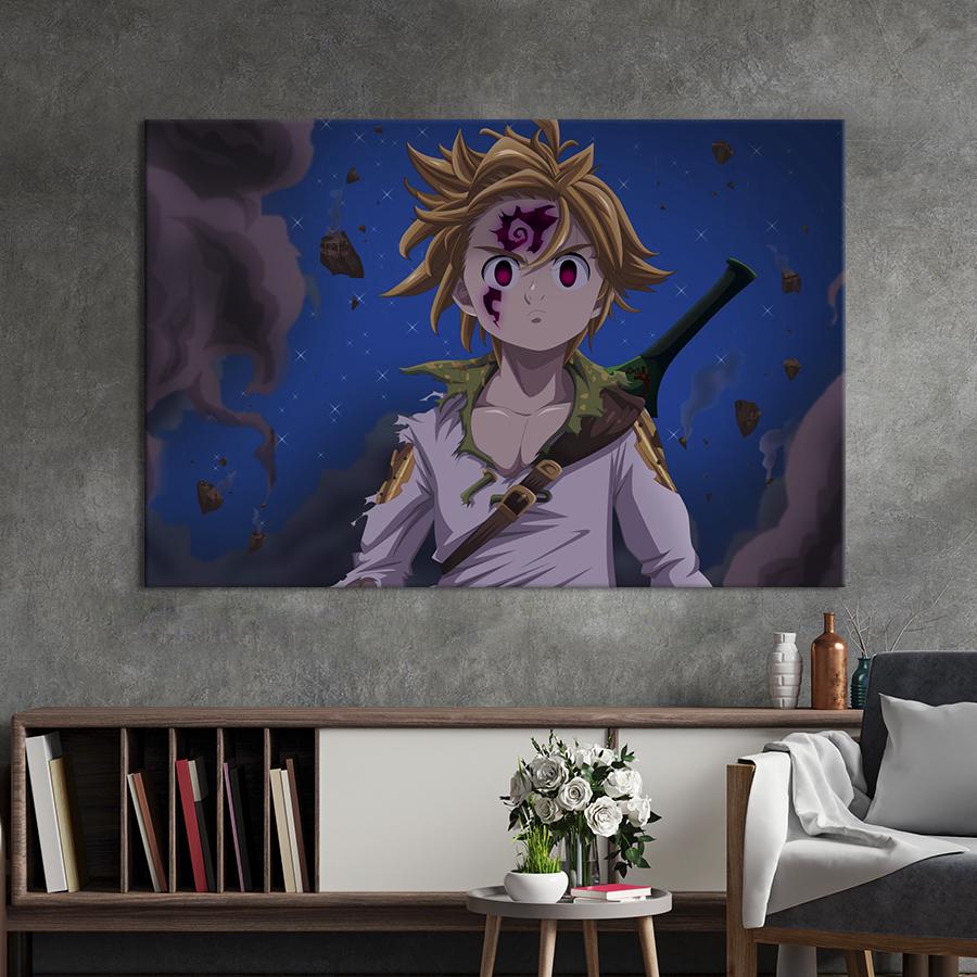 Картина на холсте Мелиодас, Семь смертных грехов 75x50 см (1446-1)