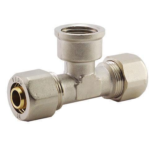 Тройник Karro 16 мм х 1/2" х 16 мм В (AKD53414)