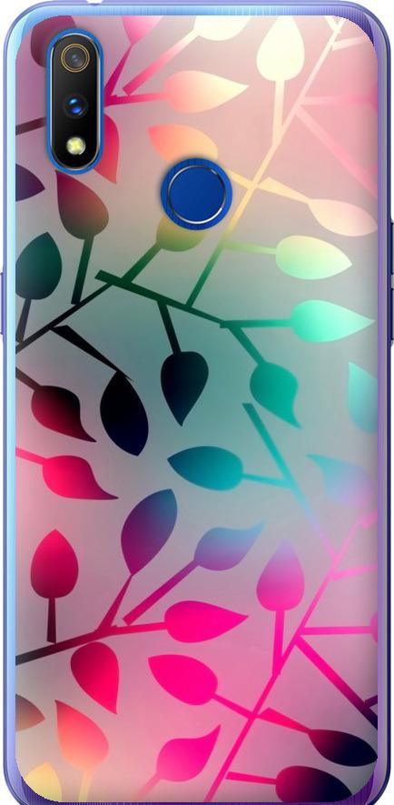 Чехол на Realme 3 Pro Листья (2235u-1863-42517)