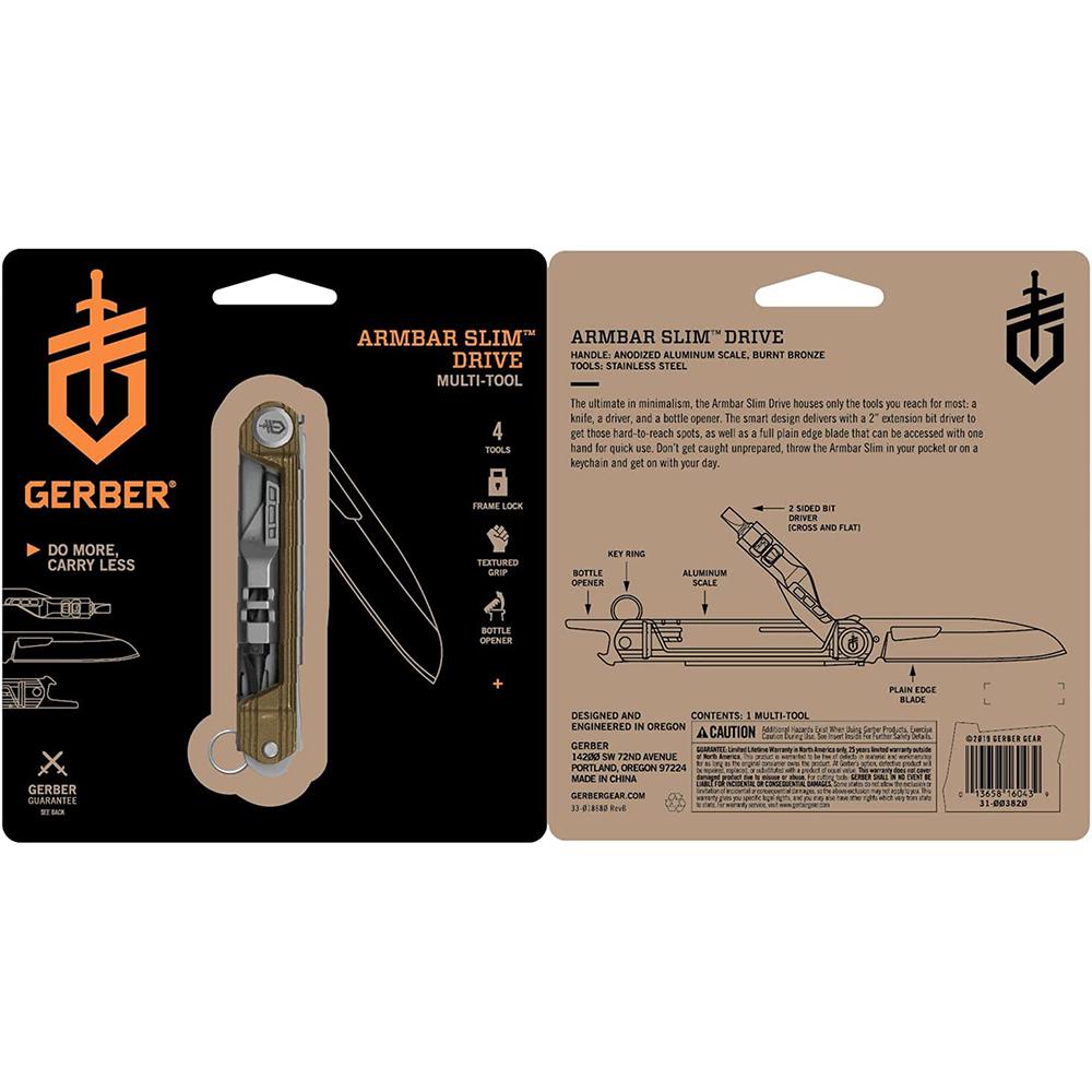 Мультитул Gerber Slim Drive Bronze (1059834) - фото 7