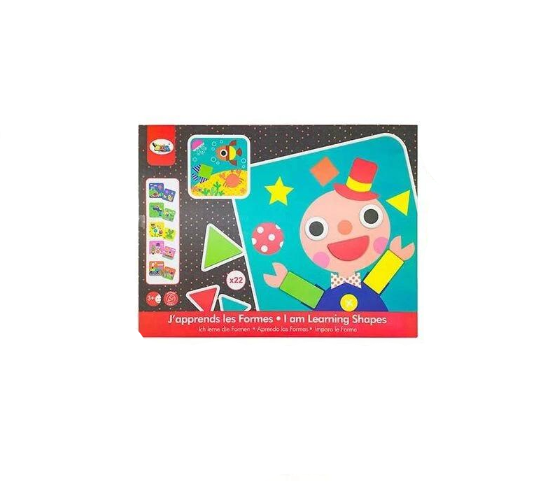 Детская мозаика 66829 48/2 Изучение фигур 12 карт/основа-платформа в коробке 22 эл. (24724926)