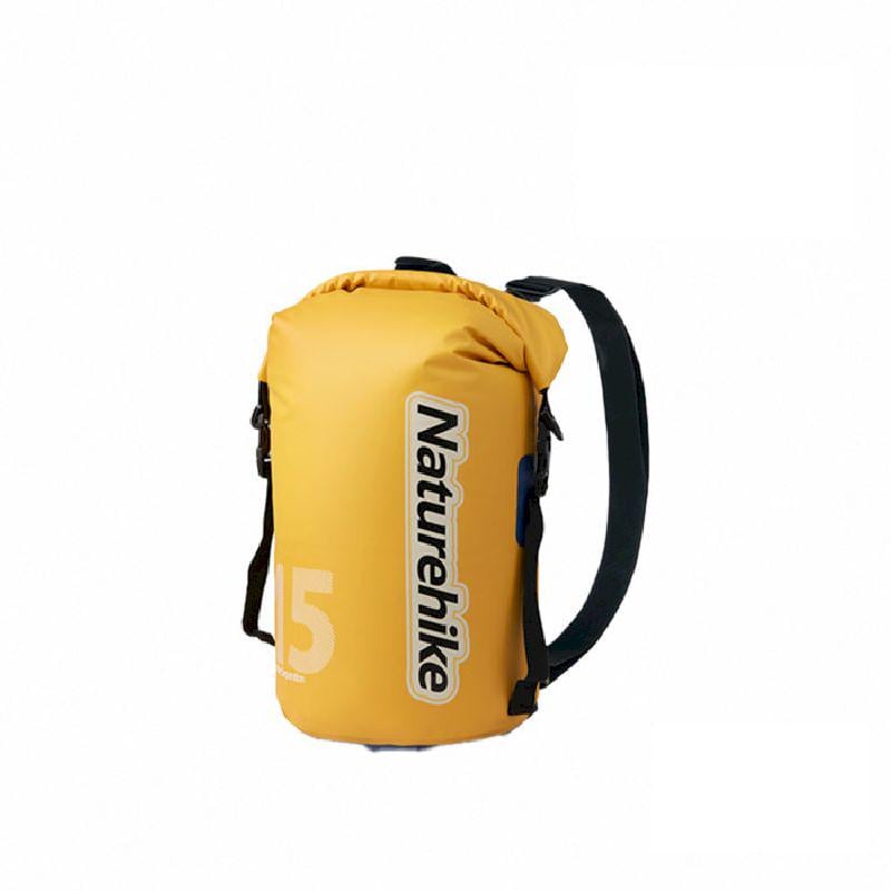 Гермомешок-рюкзак Naturehike CNK2300BS017 IPX6 водонепроницаемый 15л Желтый (697602392532)