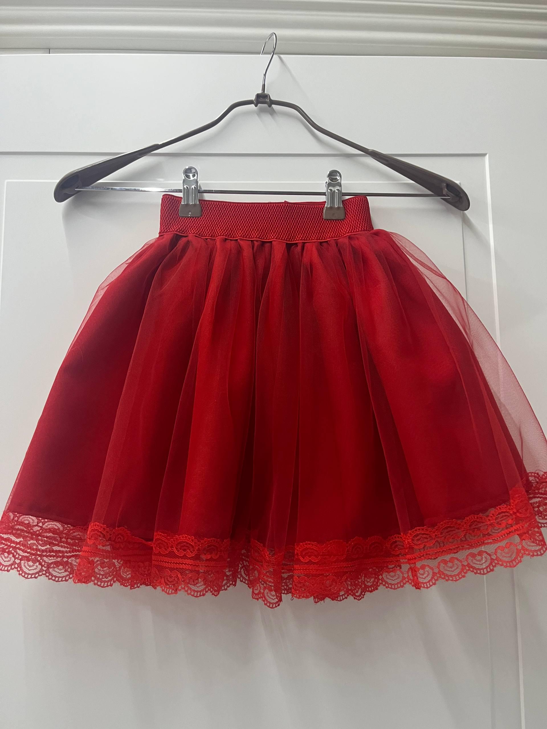 Юбка для девочки 104 см Красный (456)