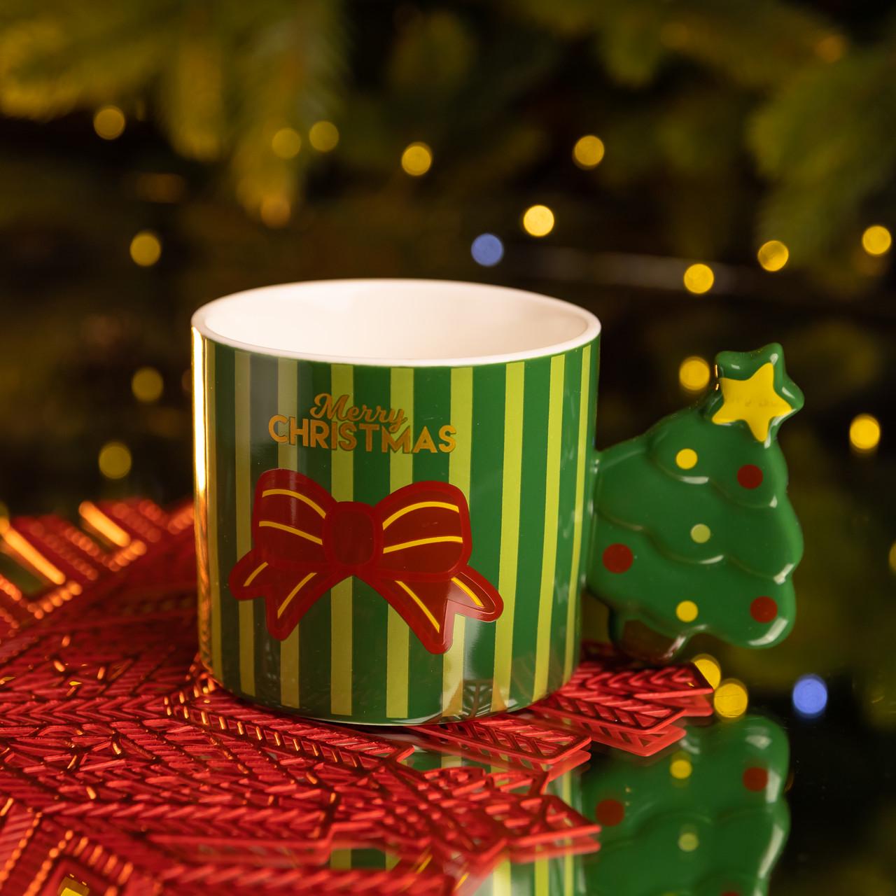 Чашка фарфоровая Елка 400 мл (FM-CS-51GR) Чашка фарфоровая Елка 400 мл (FM-CS-51GR)