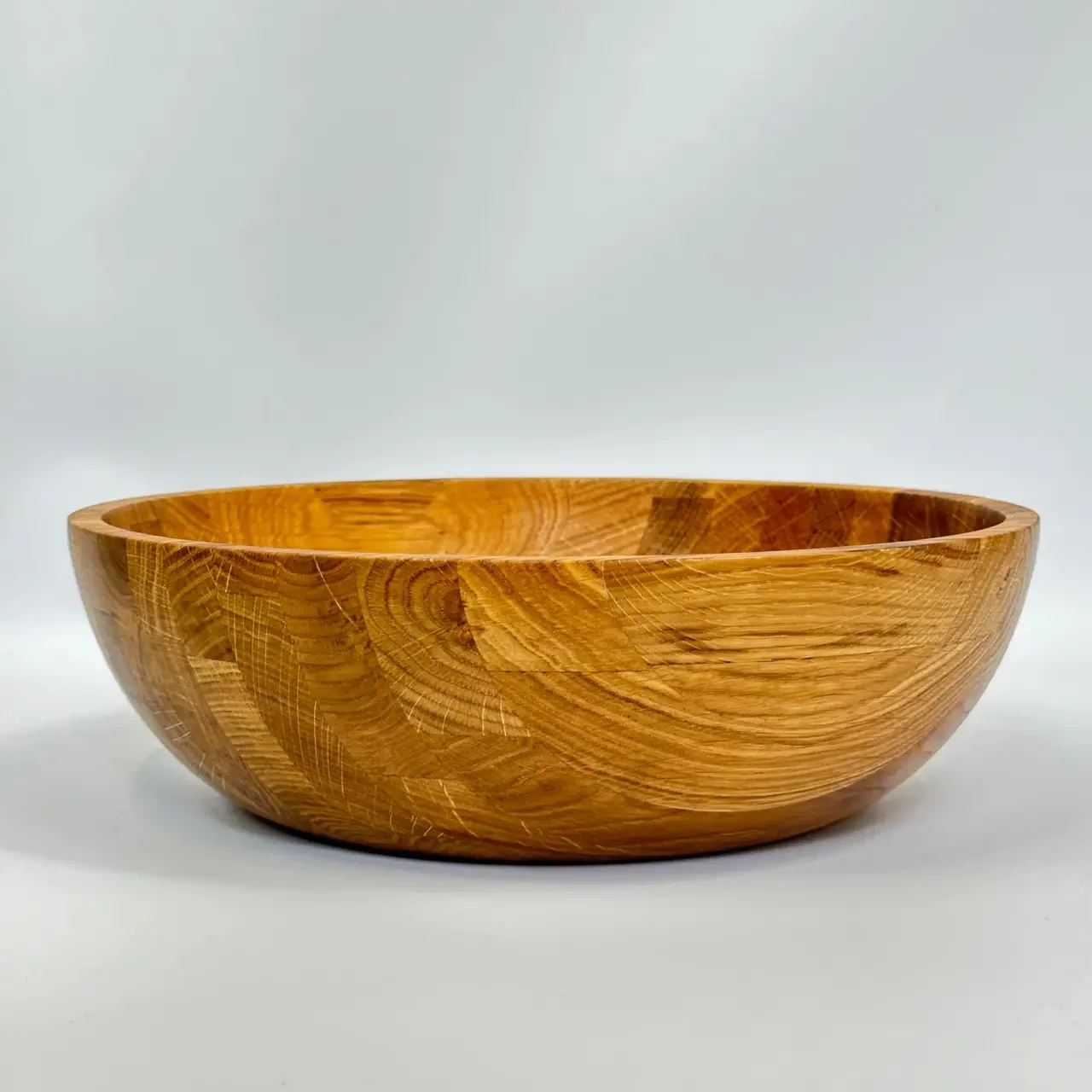 Салатниця дерев'яна з дуба 30 см (27722346) - фото 3