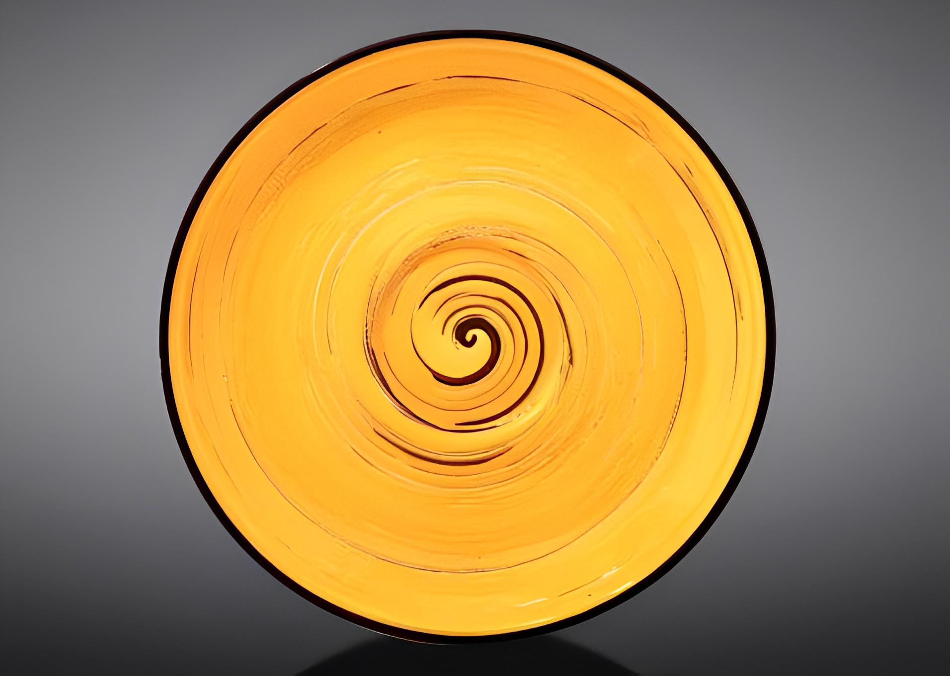 Блюдце Wilmax SPIRAL YELLOW 14см