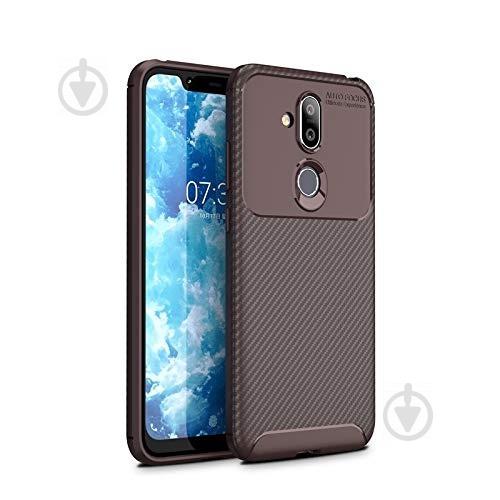 Чехол Carbon Case Nokia 7.1 Plus / X7 / 8.1 Коричневый (hub_ZLRU25966)