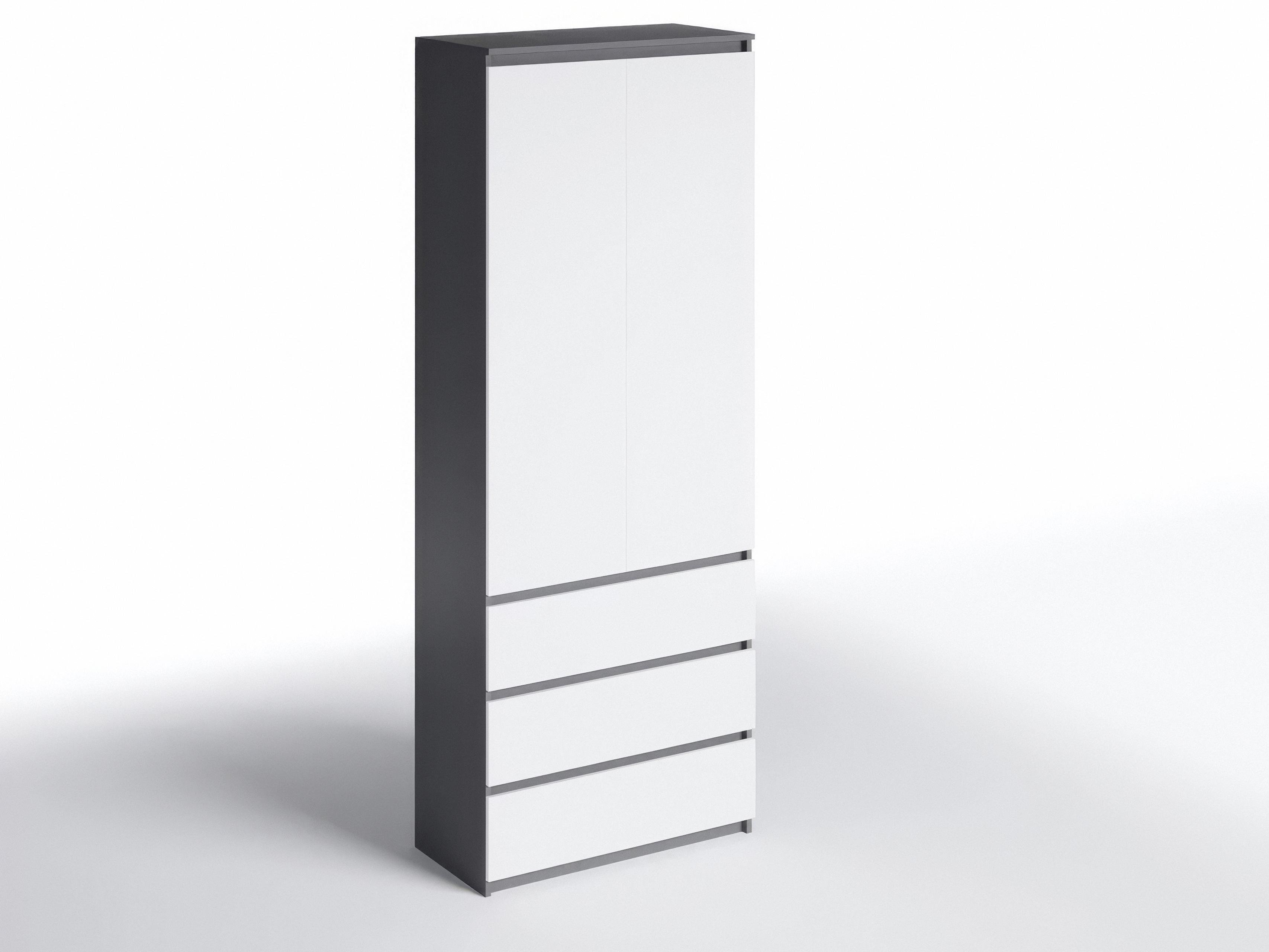 Шкаф с полками и ящиками T-210 803х502х2117 мм Антрацит/Белый - фото 3 Шкаф с полками и ящиками T-210 803х502х2117 мм Антрацит/Белый - фото 3