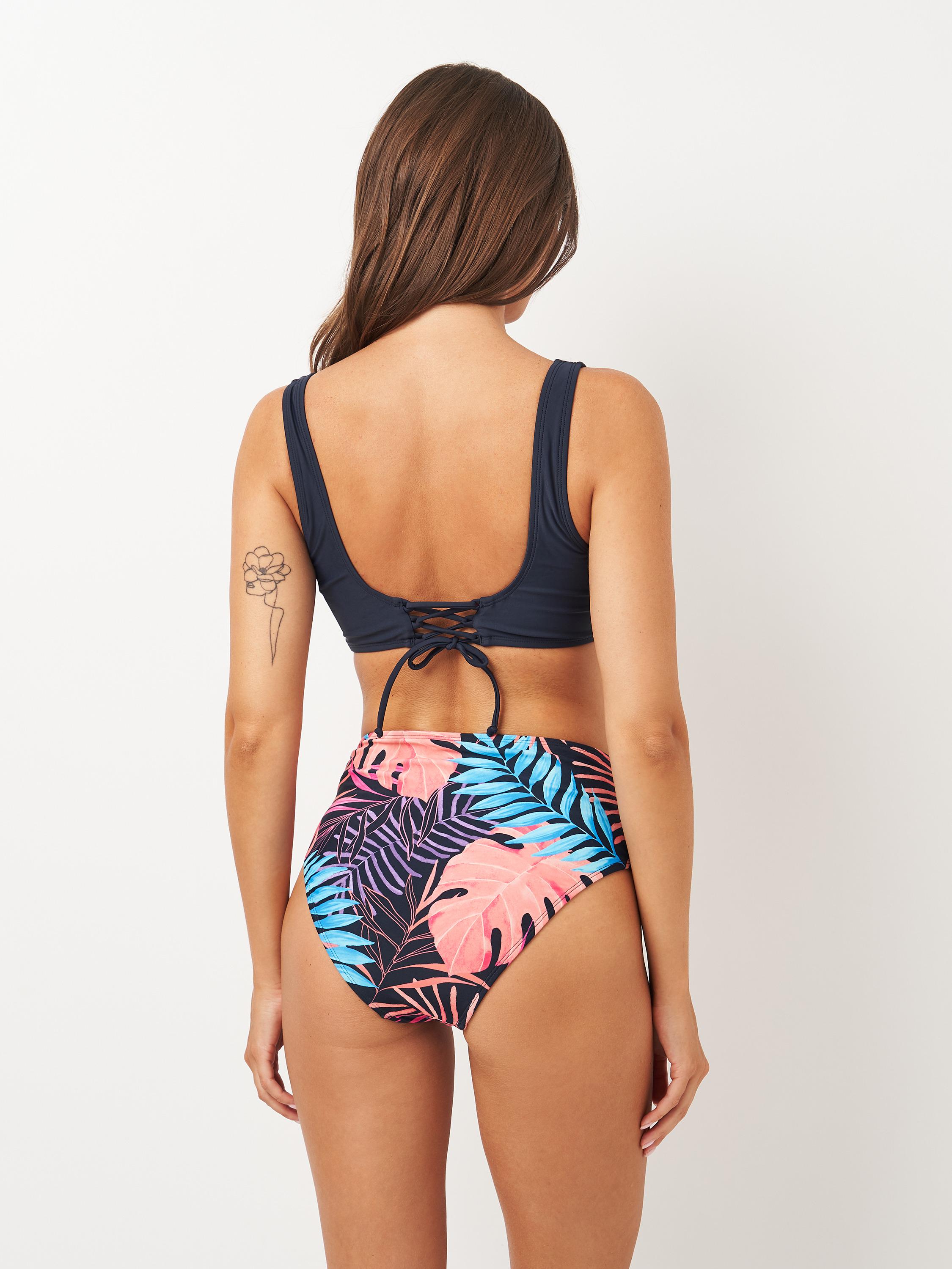 Купальник Cupshe Пальми L Темно-синій (CASF253) - фото 2 Купальник Cupshe Пальми L Темно-синій (CASF253) - фото 2