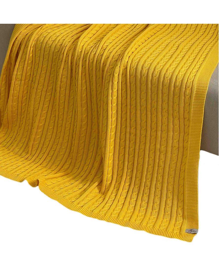 Плед Exclusive Nature 140х180 см Желтый (026674) - фото 6