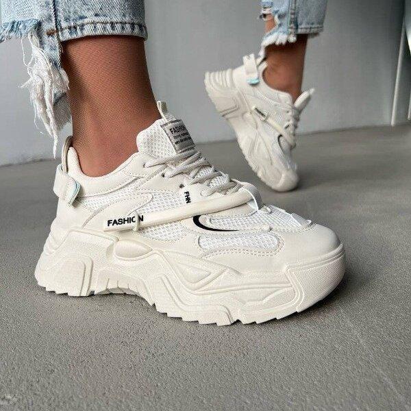 Кроссовки женские Swin Shoes на толстой подошве эко-кожа/сеточка р. 36 22,5 см Бежевый (12276-36) Кроссовки женские Swin Shoes на толстой подошве эко-кожа/сеточка р. 36 22,5 см Бежевый (12276-36)