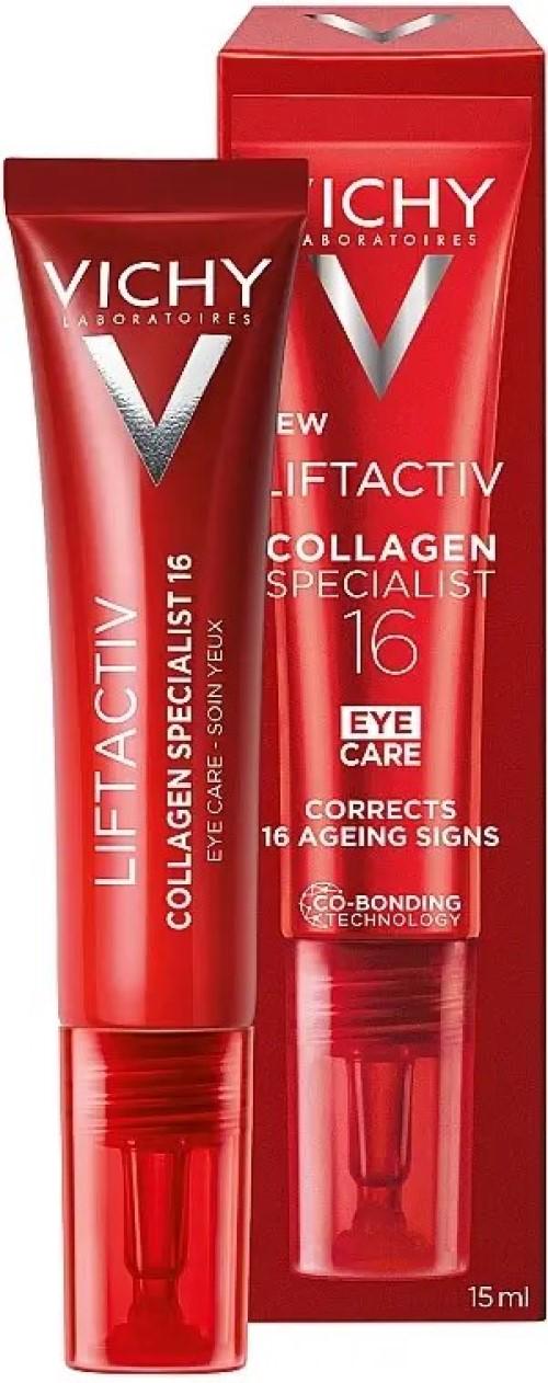 Крем антивозрастной Vichy Liftactiv Collagen Specialist Eye Care для коррекции признаков старения кожи зоны вокруг глаз 15 мл (2609378536)