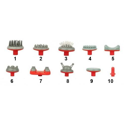 Массажер ручной Zenet ZET-718 универсальный 10 насадок - фото 4