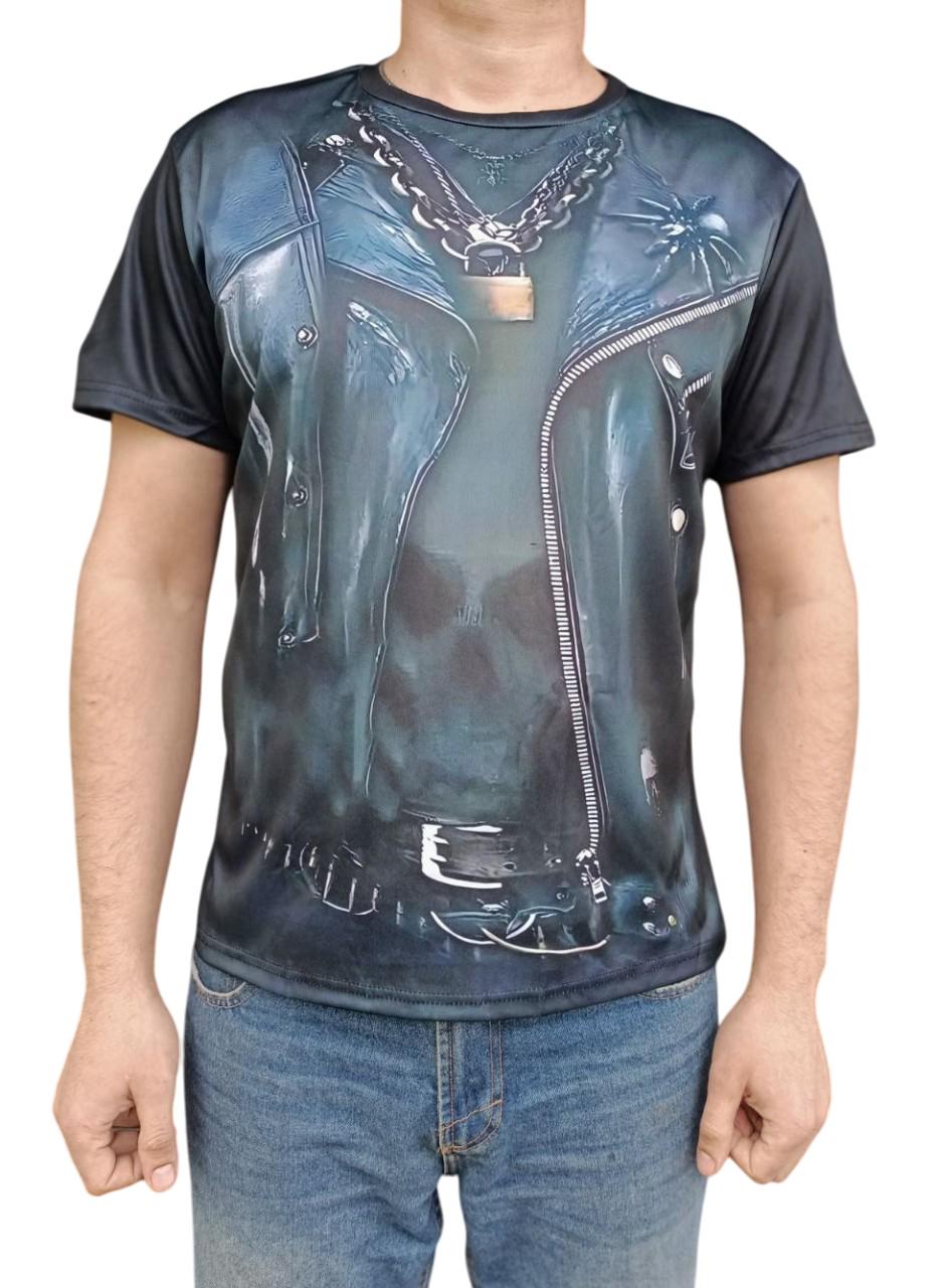 Футболка зі скелетом та черепом жилетка XХL (541-02) Футболка зі скелетом та черепом жилетка XХL (541-02)