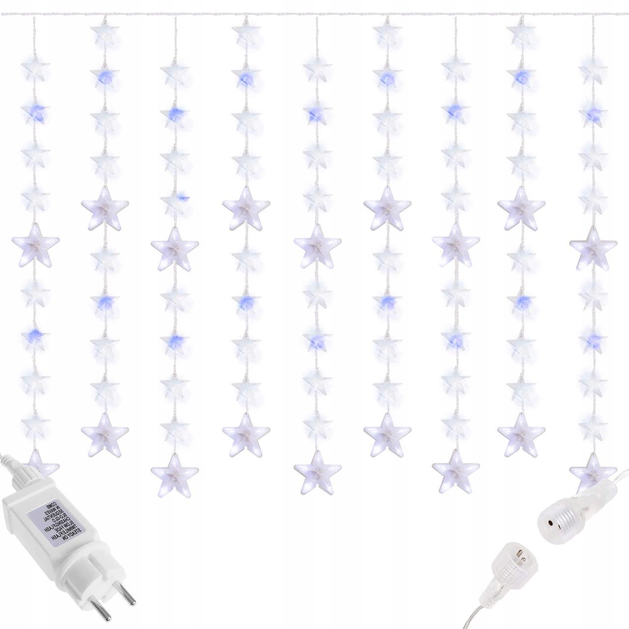 Гірлянда-бахрома вулична Springos 2 м 180 Led Cold White/Blue (CL4003 s-vida L) - фото 6 Гірлянда-бахрома вулична Springos 2 м 180 Led Cold White/Blue (CL4003 s-vida L) - фото 6