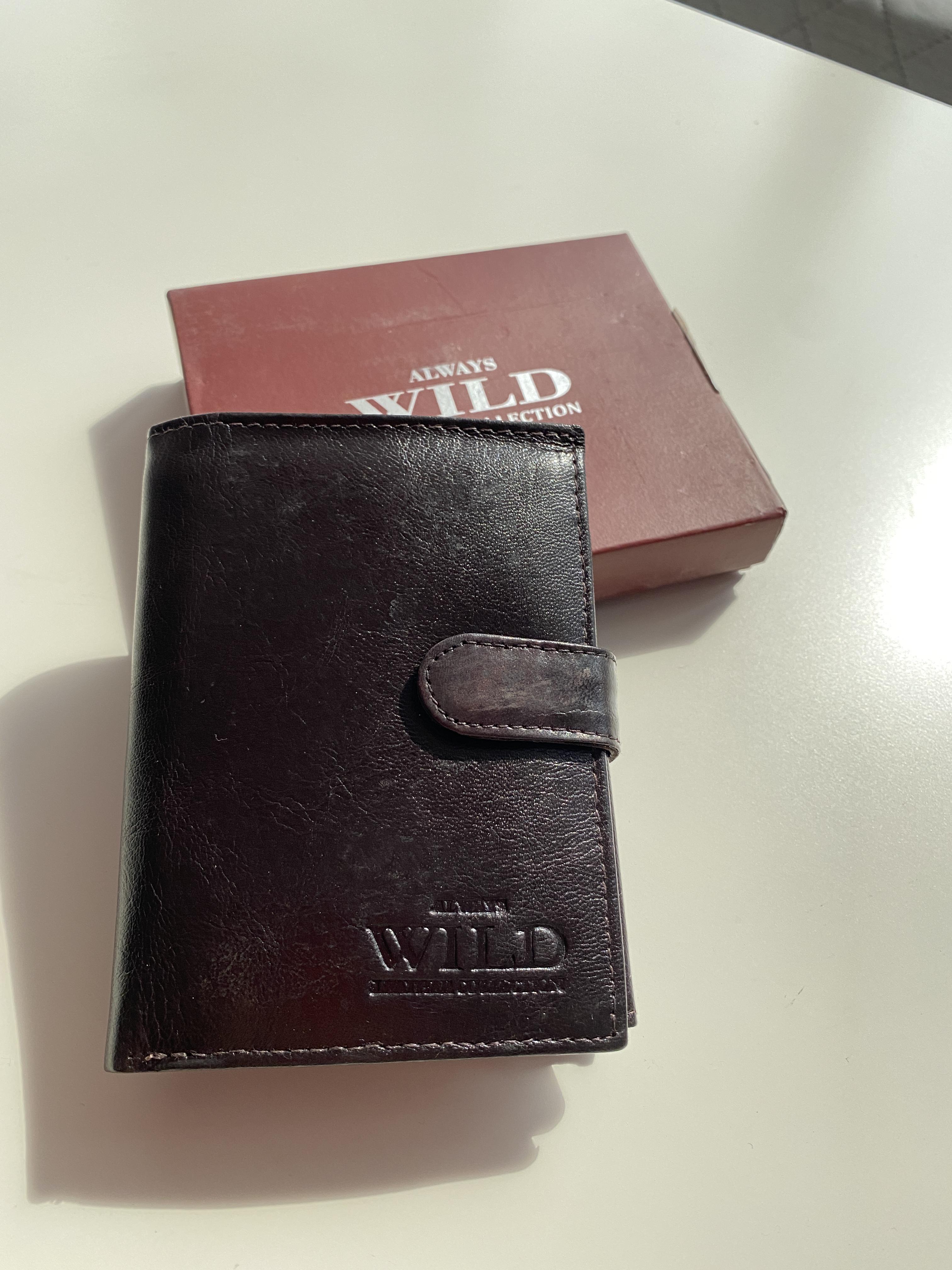 Чоловічий шкіряний гаманець Wild N4L-VTK RFID - фото 2