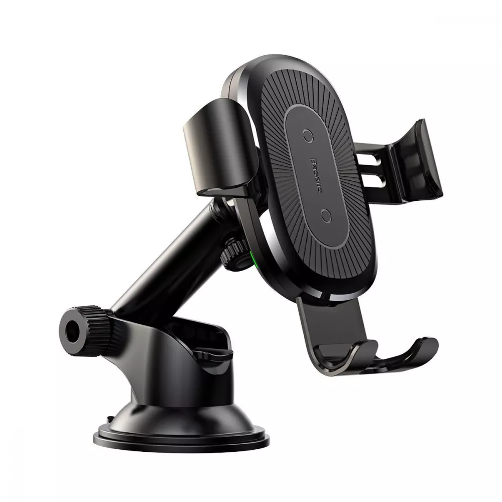 Автодержатель с беспроводной зарядкой Baseus Gravity Car Mount Osculum Type 1,7A Black