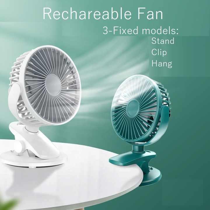 Вентилятор настольный FANCO NF-811S 3 скоростных режима и аккумулятором 2000 мАч White (24638548) - фото 6 Вентилятор настольный FANCO NF-811S 3 скоростных режима и аккумулятором 2000 мАч White (24638548) - фото 6