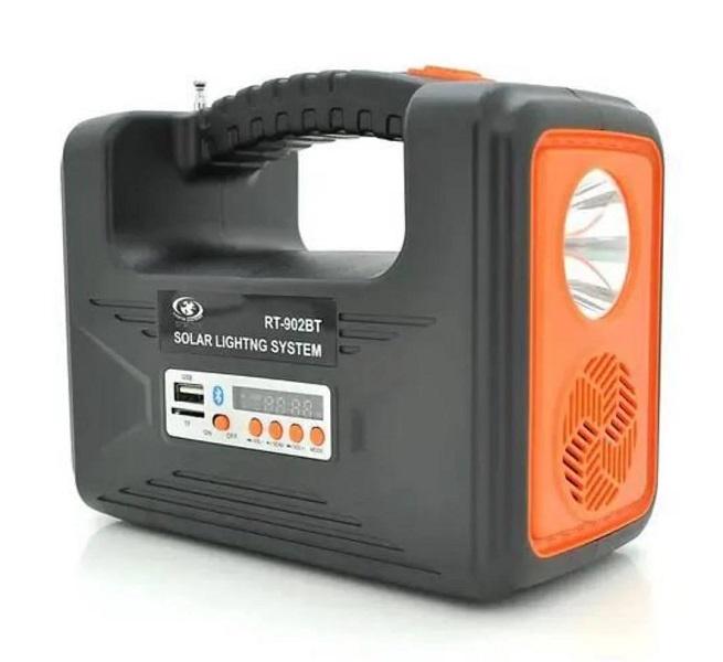 Фонарь Solar RT-902BT 3W Солнечная панель/Powerbank/Bluetooth/Колонка MP3/FM/TFcard (jz RT-902BT) - фото 3