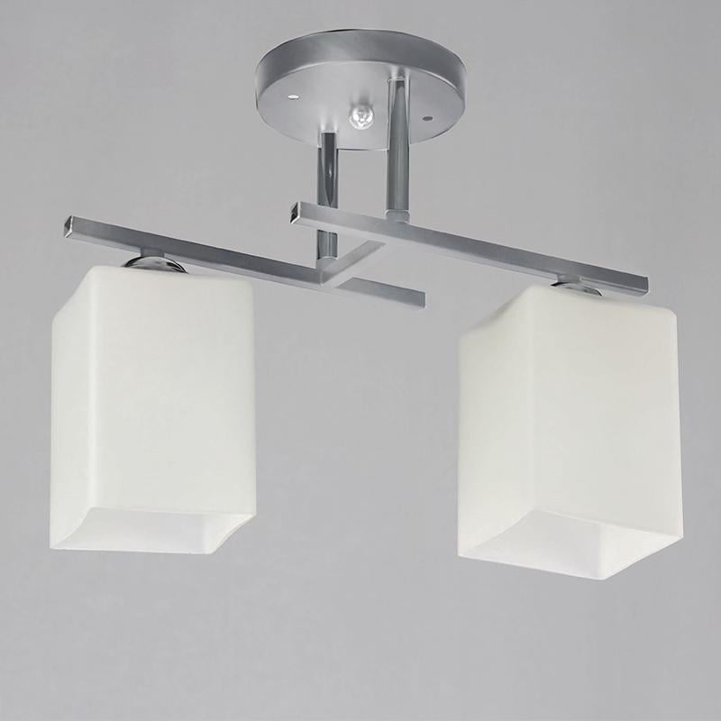 Люстра потолочная Light House NM-15321/2 CR+WT на две лампы Хром