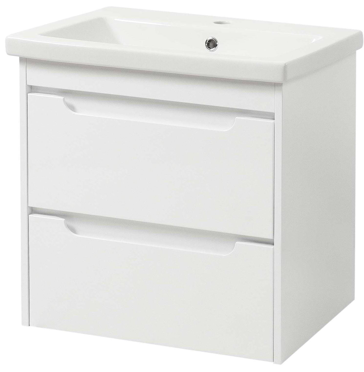 Тумба ЮВВІС Valencia ТП-2 Д 70 см з умивальником Комо White (14770147)