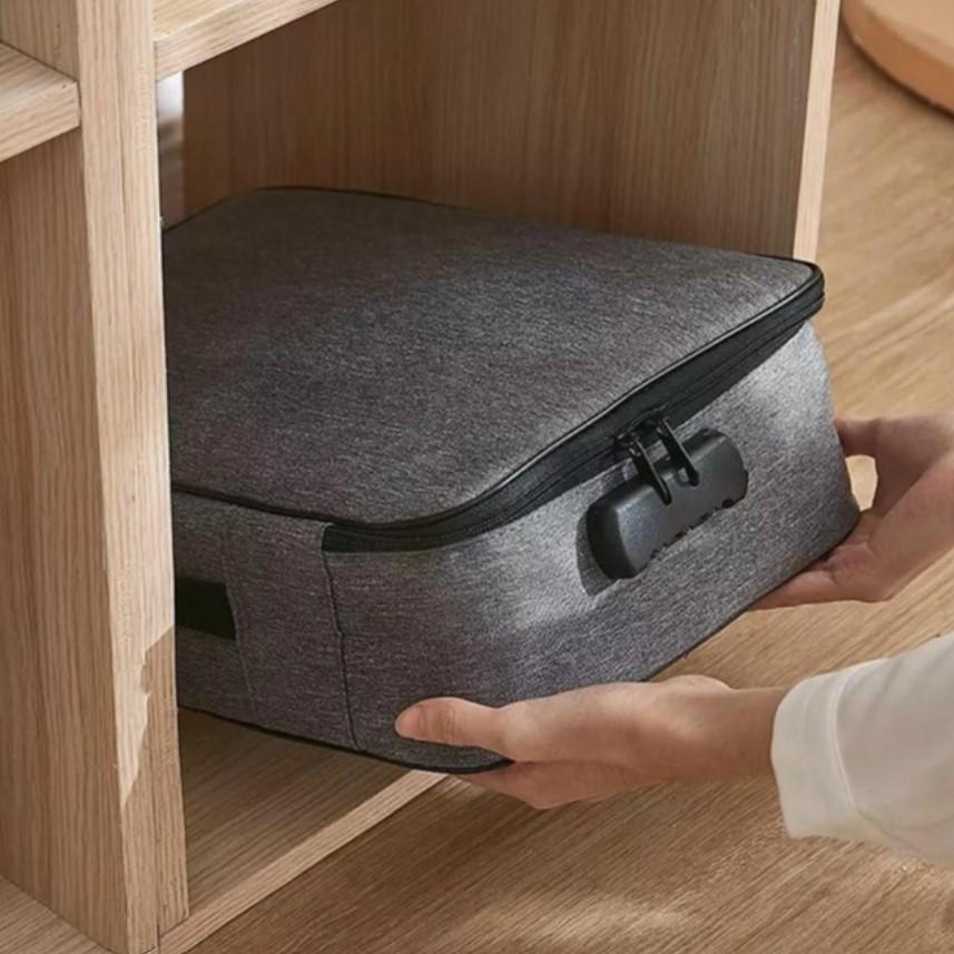 Дорожній органайзер для документів водонепроникний з кодовим замком А4 Темно-сірий (MX-00008937) - фото 7