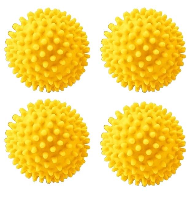 Комплект м'ячиків для прання Kayfovo KB4Y та мішечок для прання KBW1 4 шт. Yellow (28683)