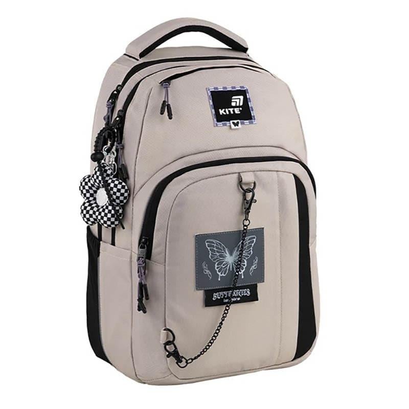 Школьный рюкзак для подростка KITE Education teens 2578M-2 17 л Бежевый (K25-2578M-2)