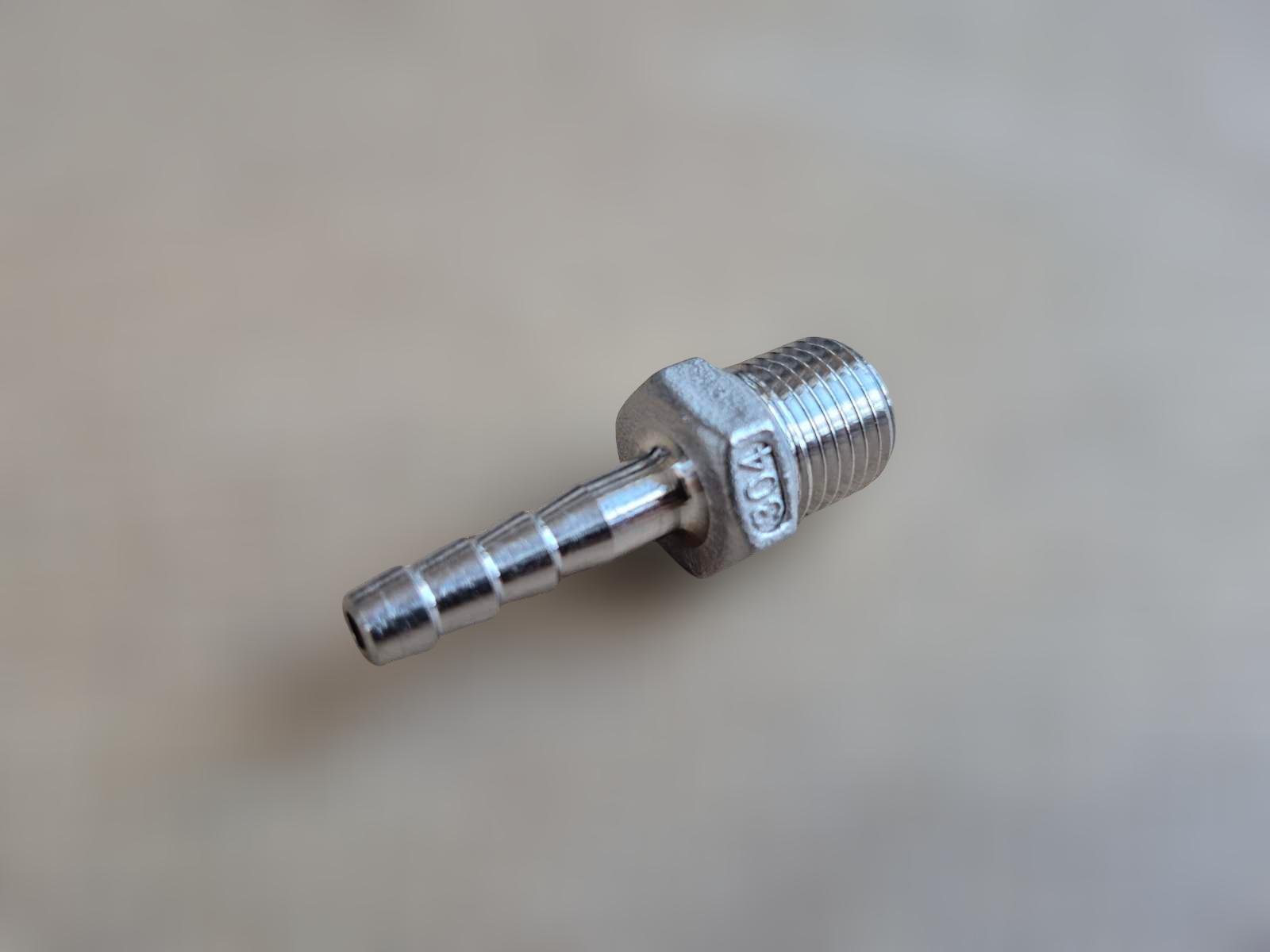 Штуцер шланговий різьбовий DN8 AISI304 BSPP Class-150 ялинка/шестигранник н/ж сталь 6 мм 1/4" (29203321) - фото 8 Штуцер шланговий різьбовий DN8 AISI304 BSPP Class-150 ялинка/шестигранник н/ж сталь 6 мм 1/4" (29203321) - фото 8