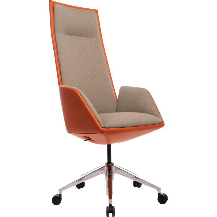 Кресло офисное GT Racer X-1916 FABRIC Orange/Flaxen