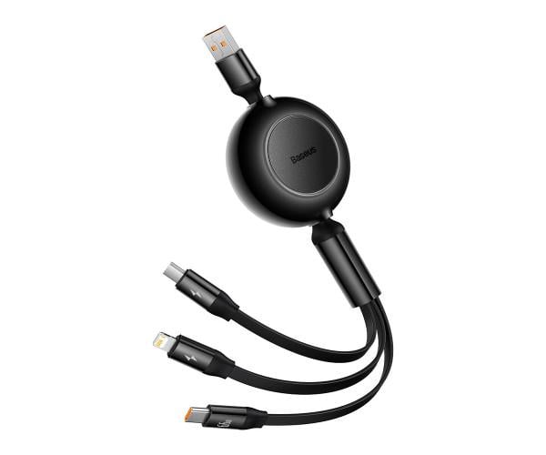 Кабель Data BASEUS CAMLC-MJ01 micro-USB/Lightning/Type-C 3,5A 66W 1,2 м Black (24401)