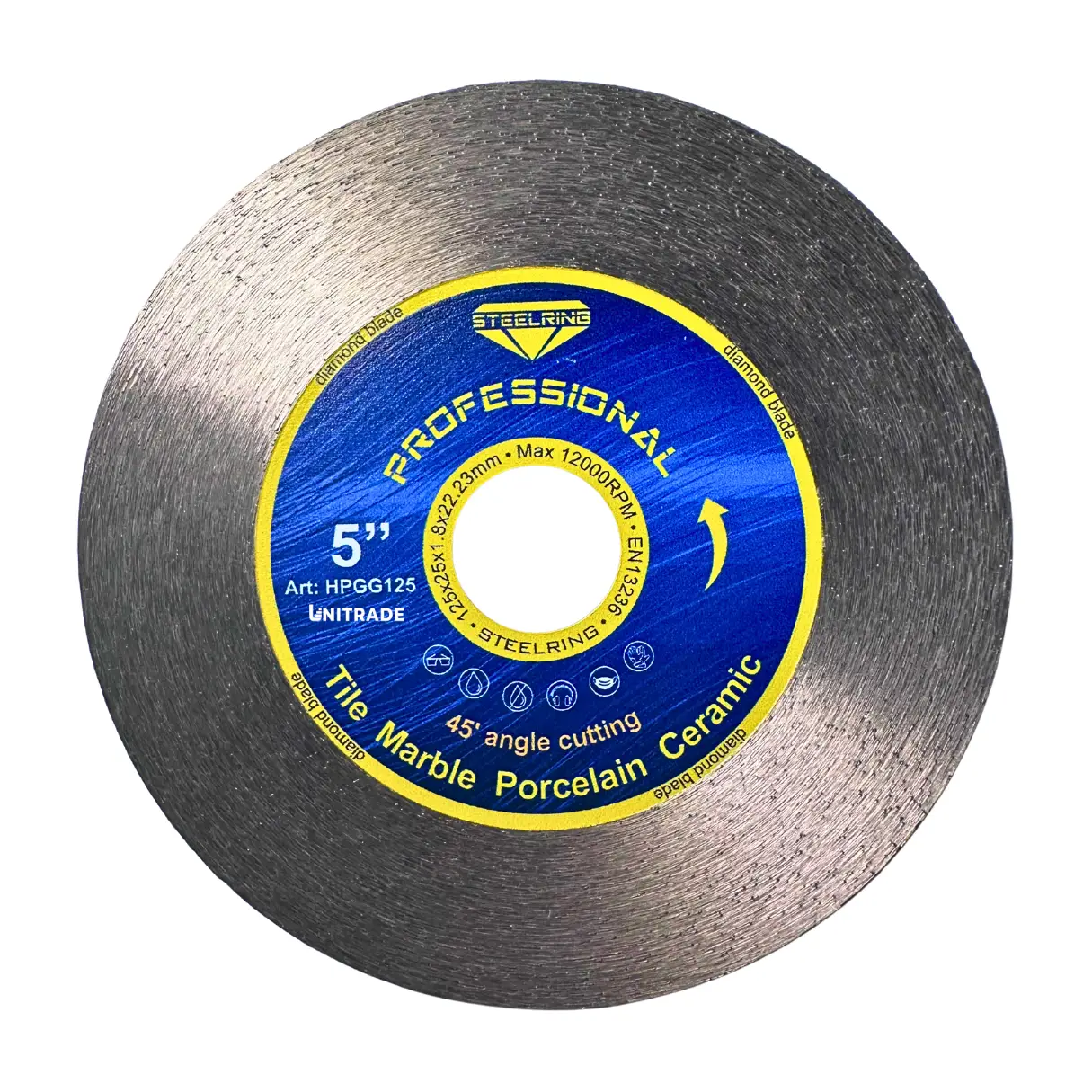 Диск алмазний шліфувальний STEELRING PROFESSIONAL 125x1,6 мм