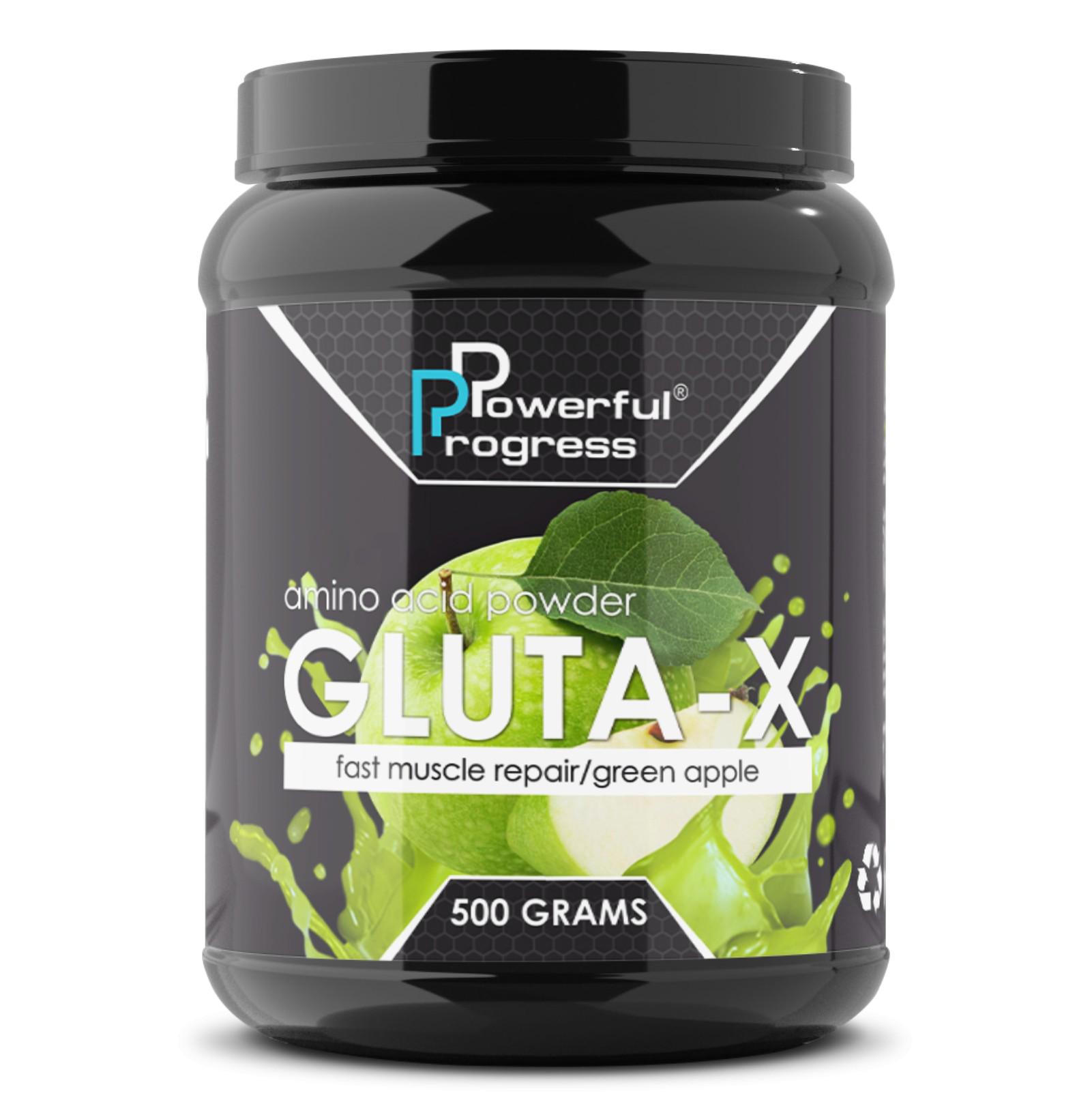 Аминокислота Powerful Progress Gluta-X яблоко 500 г Аминокислота Powerful Progress Gluta-X яблоко 500 г