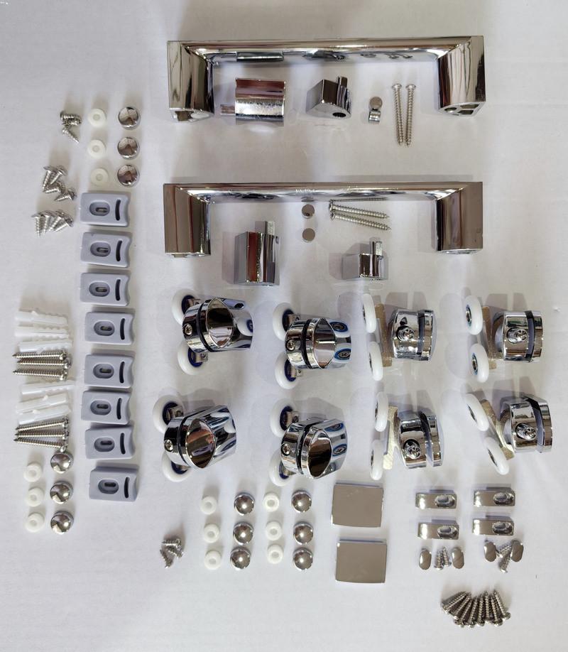 Дверь в нишу MIXXUS Premium DIVERSE SD01-160x185-TR прозрачное стекло 5 мм Chrome (MI6875) - фото 2