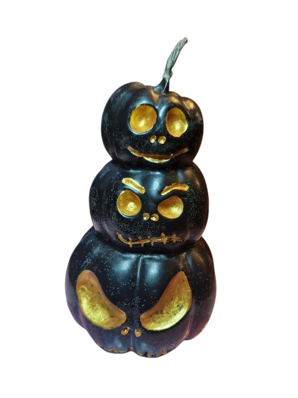 Свеча Хэллоуин 3 тыквы 12 см Черный Свеча Хэллоуин 3 тыквы 12 см Черный