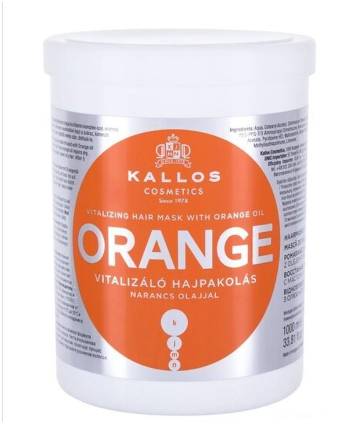 Маска для волосся Kallos Cosmetics Orange Mask з олією апельсина відновлюючий 1000 мл